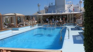 Pool Deck on the Roya Princess.
