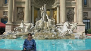 Fountain in front of Ceasar's Palace, Las Vegas
